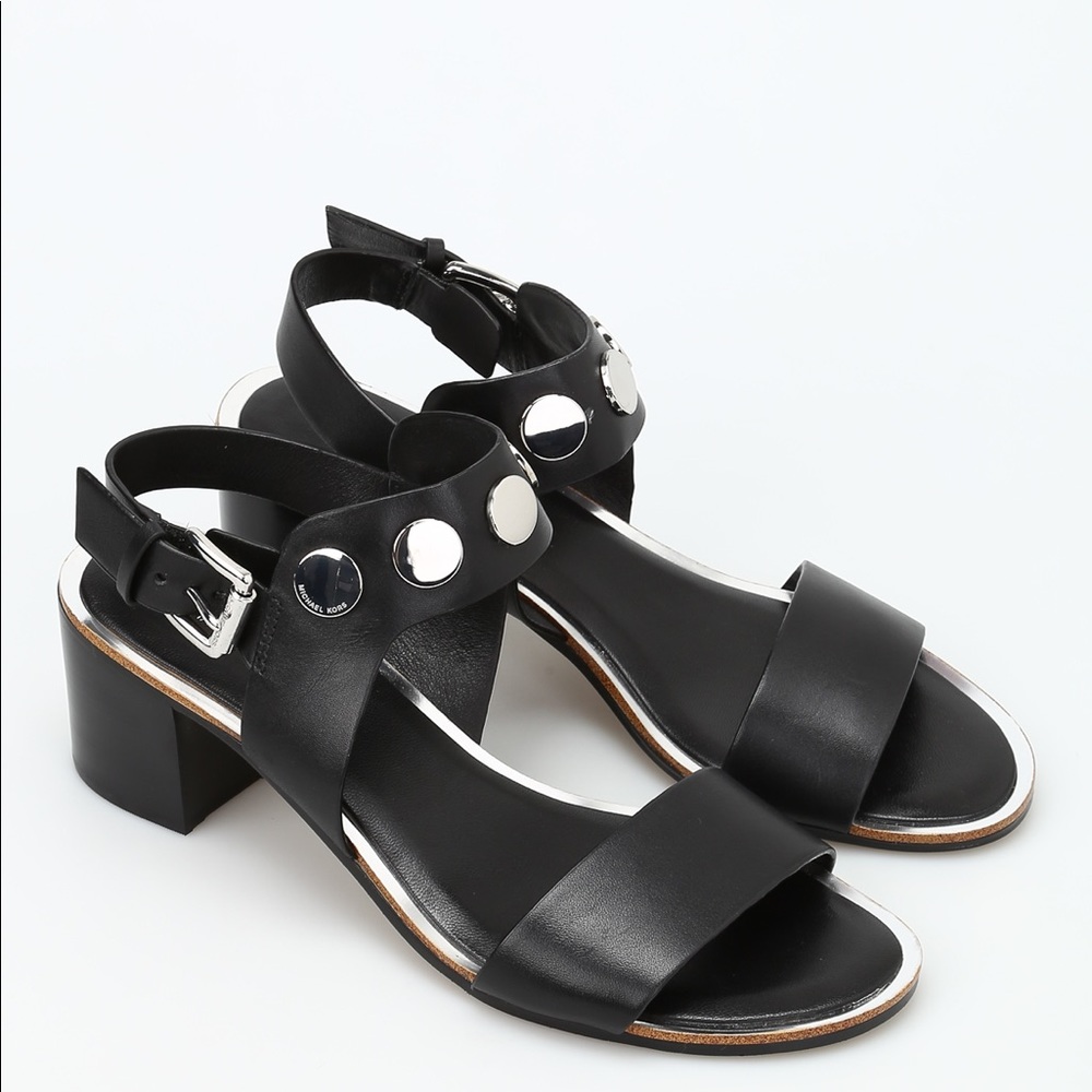Michael Kors Reggie Mid Leather Sandal